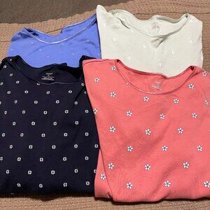 4-- CJ Banks 3/4 Knit Shirts-- Size-- 1X